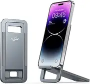 Foldable Phone Holder for Desk,Aluminum Alloy Desktop Cell Phone Stand,Compatible with iPhone 14/14 Plus/14 Pro/14 Pro Max/13/13 Pro/13 Mini/13 Pro Max and Other Smartphones