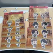Attack on Titan Ichiban kuji Satin Sticker Full Comp Set 10