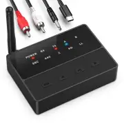 Bluetooth 5.3 Transmitter Receiver, aptX Low Latency HD Bluetooth Receiver fo...