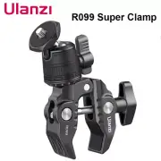 Ulanzi R099 Camera Super Clamp Mount w 360° Adjustable Mini Ball Head 1/4" Screw