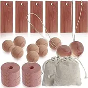 1 Set Cedar Blocks Clothes Storage, Cedar Chips for Closets and Drawers, Cedar Planks, Round Cedar Chips Aromatic Cedar Wood Balls, Cedar Hangers for Closet for Closets Drawers Shoe Cabinet