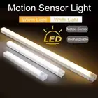 Rechargeable LED Strip Closet Cabinet Night Light PIR Motion Sensor USB Magnetic