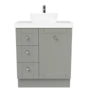 New England Joinery 750mm Diadem Centre Basin Freedom Top Floor Standing Vanity