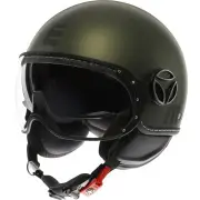FGTR Evo Mono Matt Green Jet Helmet