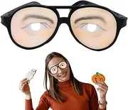 Funny Eyeglasses,Male Female Funny Eyes Glasses - Prank Eyeglass Toys Funny Costume Eyes Glass for Kids & Adults Halloween