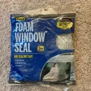 MD FOAM WINDOW SEAL Air-Sealing Tape 17’ Strip Gray For Medium Gaps Easy To Use
