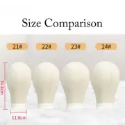 Canvas Mannequin Head for Wig Making Hairstyling Displaying Stand Holder