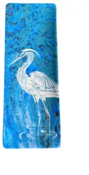 Heron Serving Tray Platter Ceramic Certified International Fluidity New