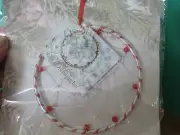 NEW in package unopened 4" round dreamcatcher - Winter/Christmas