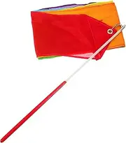Kisangel Dance Ribbon Performance Props for Boy Girl Streamers for Dance Marching Band Activities Lightweight Material for Easy and Swinging