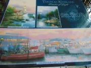 Thomas Kinkaid Deluxe 3 In 1 Puzzle Set 100 550 700 Piece Jigsaw Sealed NIB