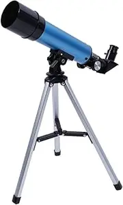 Space Astronomic Telescope for Beginners Adults 50mm Astronomical Refractor Telescopes Children Spotting Scope Xmas Gift with Eyep