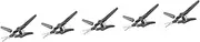 SHERCHPRY 5pcs Men Grooming Scissors Precision Trimming Tool for Beards Eyebrows Compact Design Safe Stylish Hair Cutting Scissors for Travel Daily Use