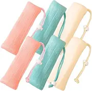 Mikinona 6-pack Soap Saver Bar Soap Pouches for Bathing Design for Bathroom Accessory