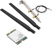 Mellisso 1730Mbps for Dual Band Wireless AC 9560 Desktop Kit Bluetooth 5.0 802.11Ac M.2 CNVI 9560NGW WiFi Card with Antenna
