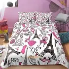 Eiffel Tower Dress Single/Double/Queen/King/S K Bed Quilt/Duvet/Doona Cover Set