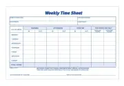 Cardinal Brands NC9507 Weekly Time Sheets, Two-part Carbonless, 8.5 X 5.5, 100