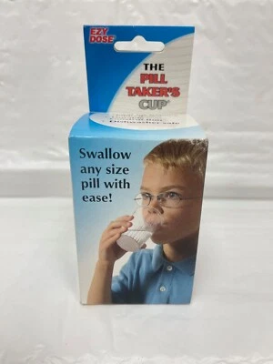 New Easy Dose Pill Takers Cup Swallow any size pill with ease!