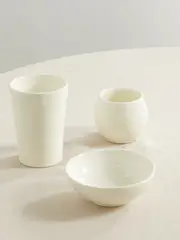 [Brunello Cucinelli] Brunello Cucinelli - Set Of Three Ceramic Bowls - Off-white - One size One size Off-white