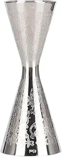 LeoLeoyy Alcohol Measuring Cup, 30ml 45ml Beautiful Stainless Steel Jigger with Scale Drink Wine Cup Bar Accessories for Bartending Jigger Pourer Tool