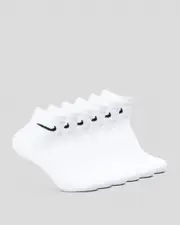 [Nike] Nike Men's Everyday Essential Socks 6 Pack in White/Black Size XL XL White/Black