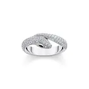 Buy Snake ring with white zirconia by Thomas Sabo online - THOMAS SABO Australia