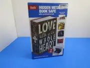 itek Hidden Metal Book Safe Diversion Storage Box Home Anti Theft Security Combo