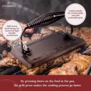 Grill Press Cast Iron Burger Press For Bacon Steak & Hamburgers 6.75" x 4.5" Set