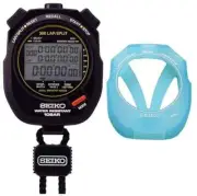 Seiko Digital Stopwatch Swimming Master SVAS009 Silicone Case Blue from Japan