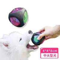 在飛比找momo購物網優惠-發光神秘魔法球玩具球(磨牙 耐咬 發聲玩具 訓練球 狗狗玩具