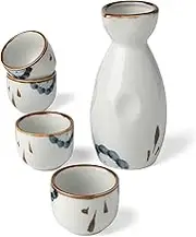 Wine Jug Ceramic Sake Set Japanese Style Sake Stoneware Sake Cups Set Japanese Ceramic Sake Cups 4 Small Tea Cup Sake Cups Wine Glass