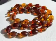 99+ MYO Burmite Burmese Amber Necklace & Bracelet Set 58.5g. Wearable Fossil..