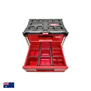 Milwaukee 48228442 Packout 2 Drawer Tool Box - Tough Nesting Bins