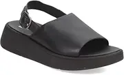 [FitFlop] F-Mode Leather Flatform Back-Strap Sandals