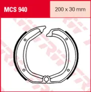TRW Lucas Brake shoes MCS940