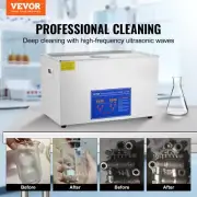 30L Digital Ultrasonic Cleaner with Timer and Heating Bath Tank for Jewelry