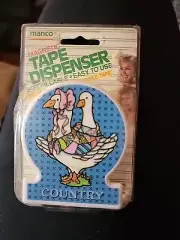 Vintage Manco Tape Dispenser Vintage 1987 Magnetic Geese NOS