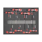 SP Tools 8pc SAE T-Handle Hex Key Set in EVA Foam Tray - SP34706