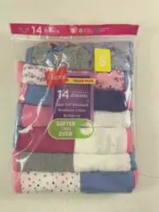 Hanes Girls' Tagless Bikini Underwear, 14 Pack, Size 8