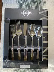 ONEIDA GLENVIEW 45pc + 5PC HOSTESS NIB ULTRA PREMIUM STAINLESS STEEL T049045ABBB