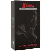 Ultimate Rim Job Vibrating Anal Butt Plug Prostate Massager Perineum Stimulator