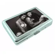 Australian Bikini Model D11 Silver Metal Cigarette Case RFID Protection Wallet