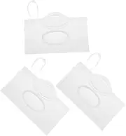 Kisangel 3pcs Travel Wipe Dispenser: Reusable Wet Tissue Holder with Hand Strap Container Pouch for Diaper Bag Camping Stroller Backpacks