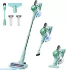 8-in-1 Cordless Lightweight Stick Vacuum, 45min Runtime, Powerful Suction, Green