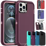 For iPhone 16 14 13 11 Pro Max/iPhone 15 Case Heavy Duty Shockproof Hard Cover