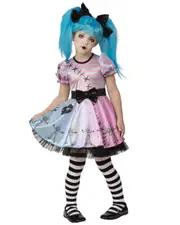 Little Blue Skelly Girls Costume