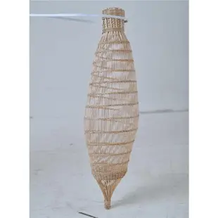 檳榔型竹編魚簍裝魚裝飾吊燈燈罩禪意田園燈籠簡約創意個性復古