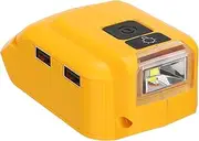 Power Inverter, Power Station, Portable Battery Converter Generator with 2 USB Outlet and 1 DC Port for Outdoor