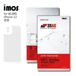 IMOS IPHONE14 / 13 3SAS 疏油疏水 背面保護貼 (塑膠製品) 螢幕保護貼 手機保護貼 保護貼