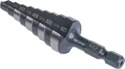 M2 HSS Quick Change Step Drill Bit 1/4" - 3/4" for Metal and Wood